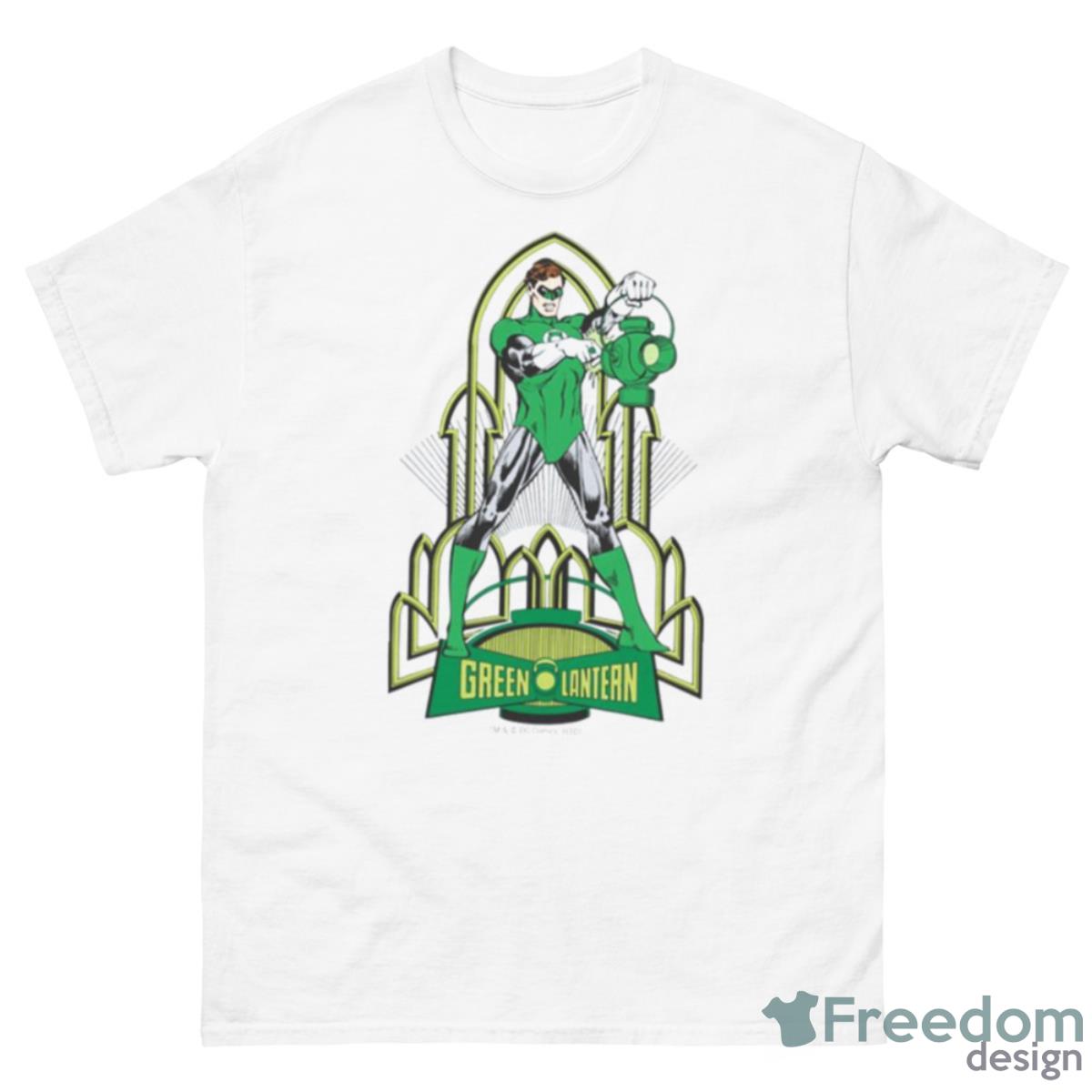 On Decorative Background Green Lantern Shirt - 500 Men’s Classic Tee Gildan