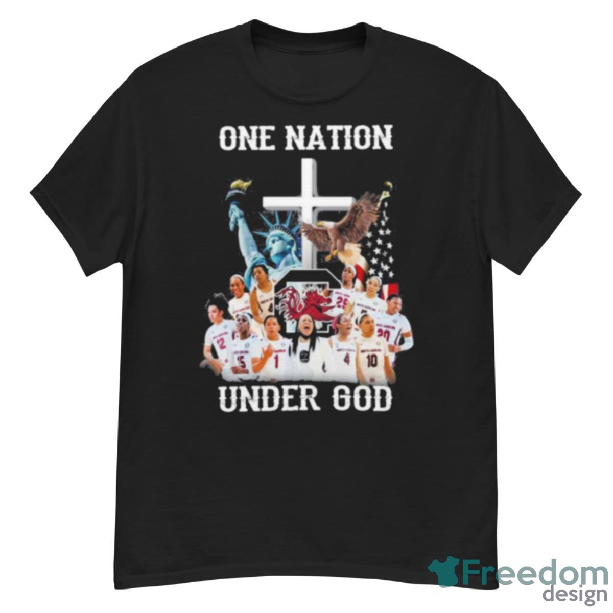 One Nation South Carolina Gamecocks Under God 2023 Shirt - G500 Men’s Classic T-Shirt