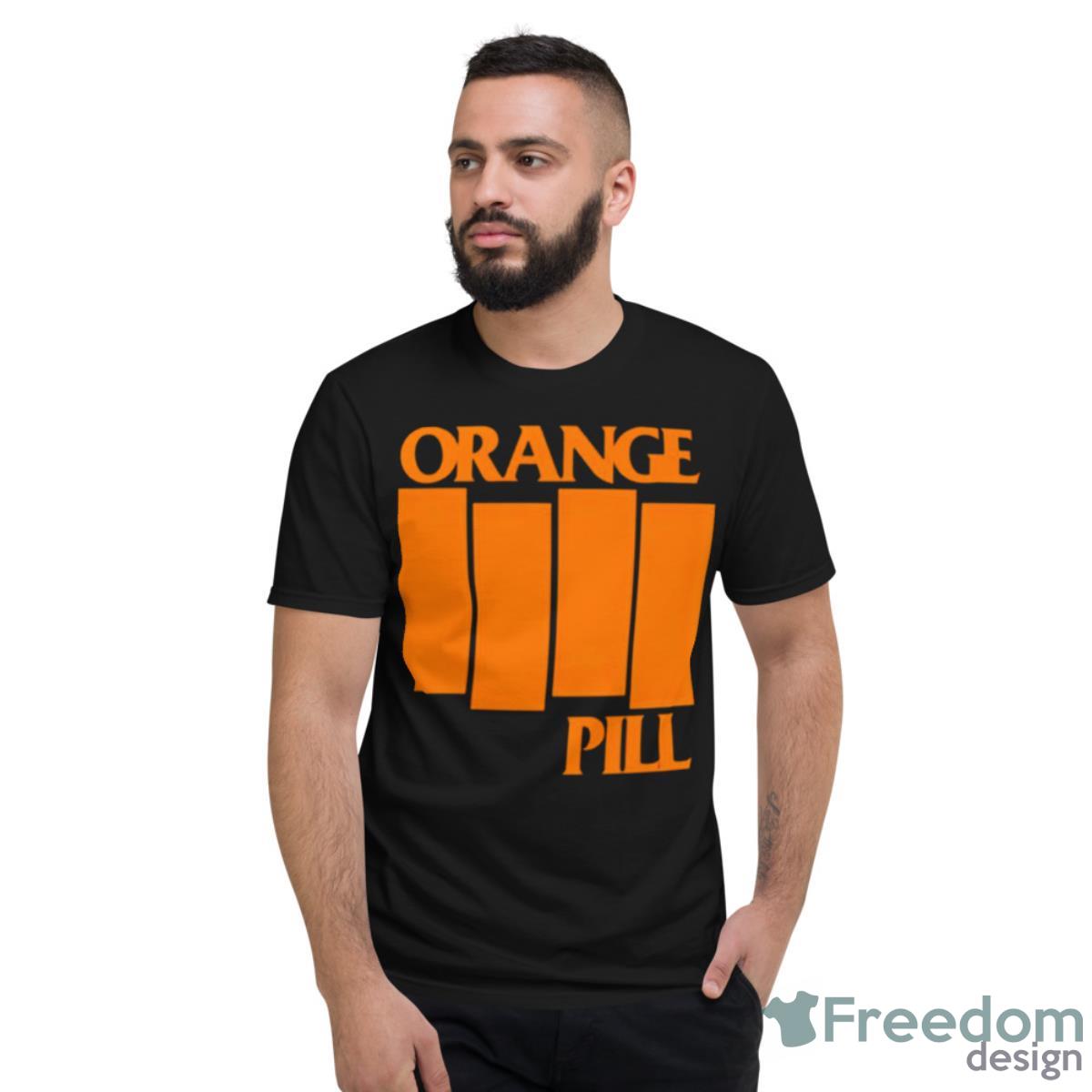 Orange Pill Flag Shirt - Short Sleeve T-Shirt