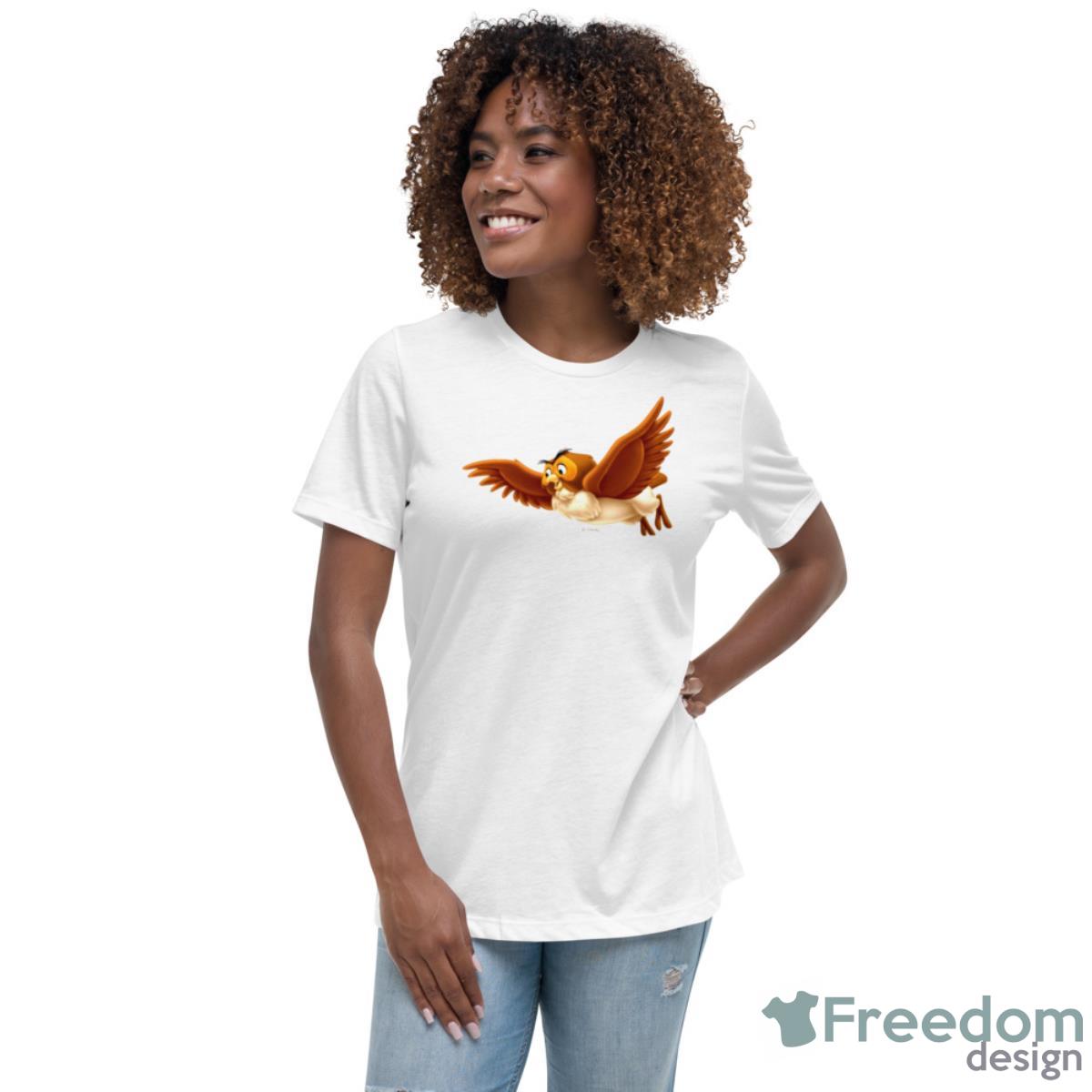 Owl From Winnie The Pooh Shirt - Womens Relaxed Short Sleeve Jersey Tee Owl From Winnie The Pooh Shirt - Womens Relaxed Short Sleeve Jersey Tee