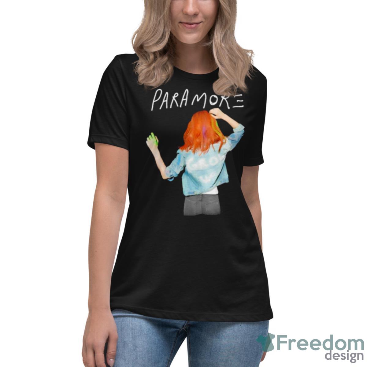 Paramore Denim Shirt - Womens Relaxed Short Sleeve Jersey Tee Paramore Denim Shirt - Womens Relaxed Short Sleeve Jersey Tee