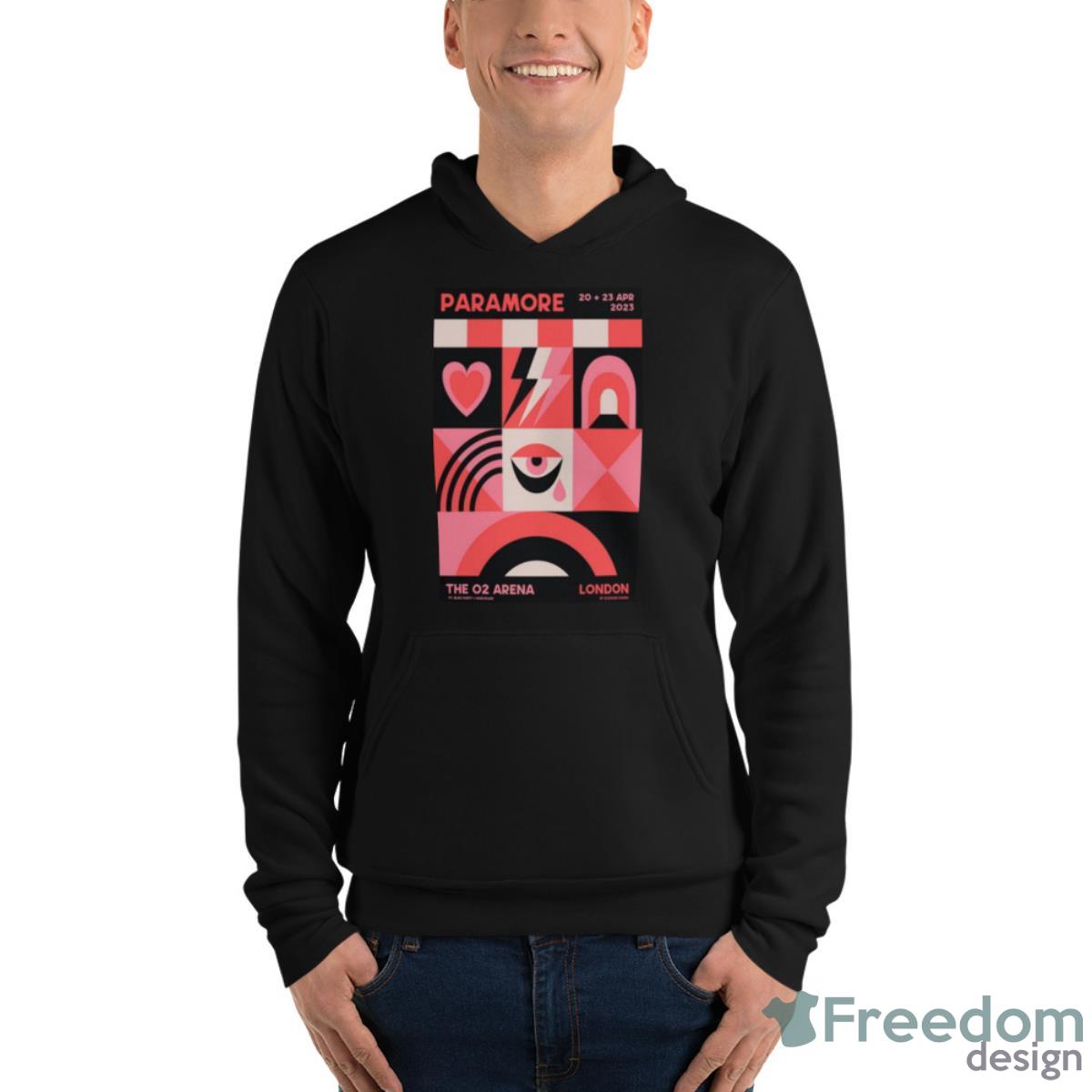 Paramore The O2 Arena London April 23 2023 Shirt - Unisex Fleece Pullover Hoodie Paramore The O2 Arena London April 23 2023 Shirt - Unisex Fleece Pullover Hoodie
