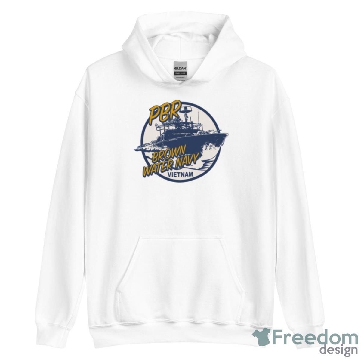 Pbr Brown Water Navy Vietnam Shirt - Unisex Heavy Blend Hooded Sweatshirt