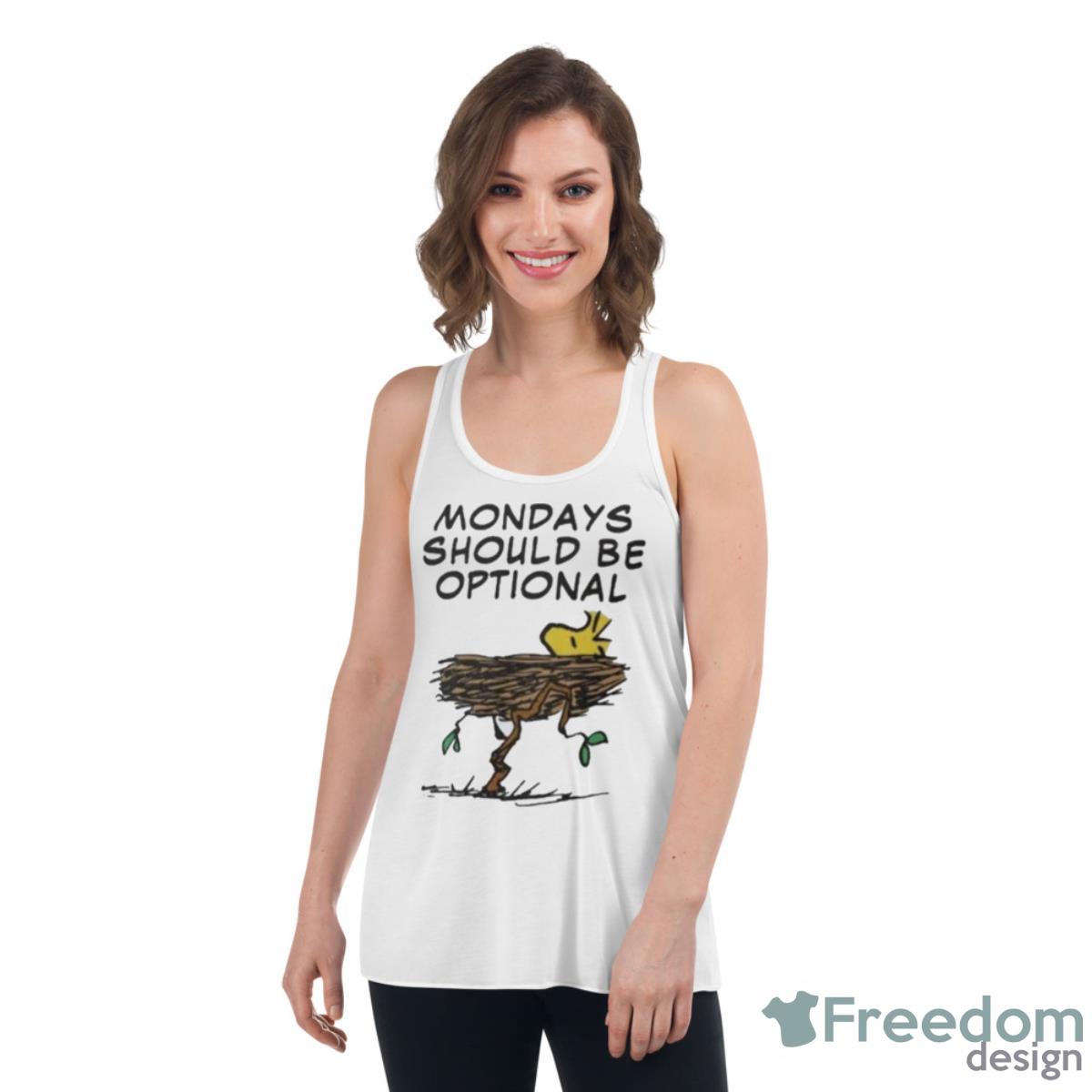 Peanuts Woodstock Napping Shirt - Womens Flowy Racerback Tank Peanuts Woodstock Napping Shirt - Womens Flowy Racerback Tank