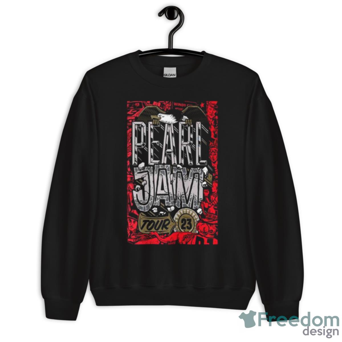 Pearl Jam 2023 US Tour Poster Shirt - Unisex Crewneck Sweatshirt