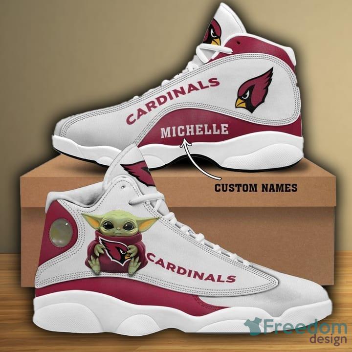 Personalised Arizona Cardinals Baby Yoda Jordan Retro 13 Shoes Sale -  Freedomdesign