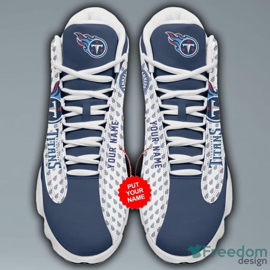 Tennessee Titans Air Jordan Hightop Shoes Custom Name - Freedomdesign