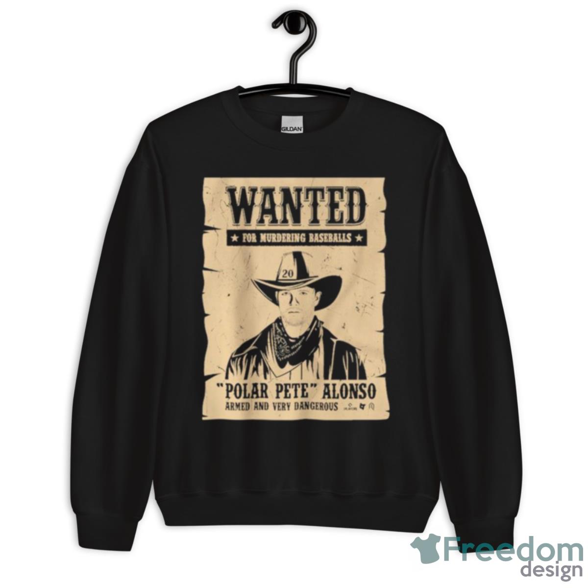 Pete Alonso Wanted Poster Shirt - Unisex Crewneck Sweatshirt