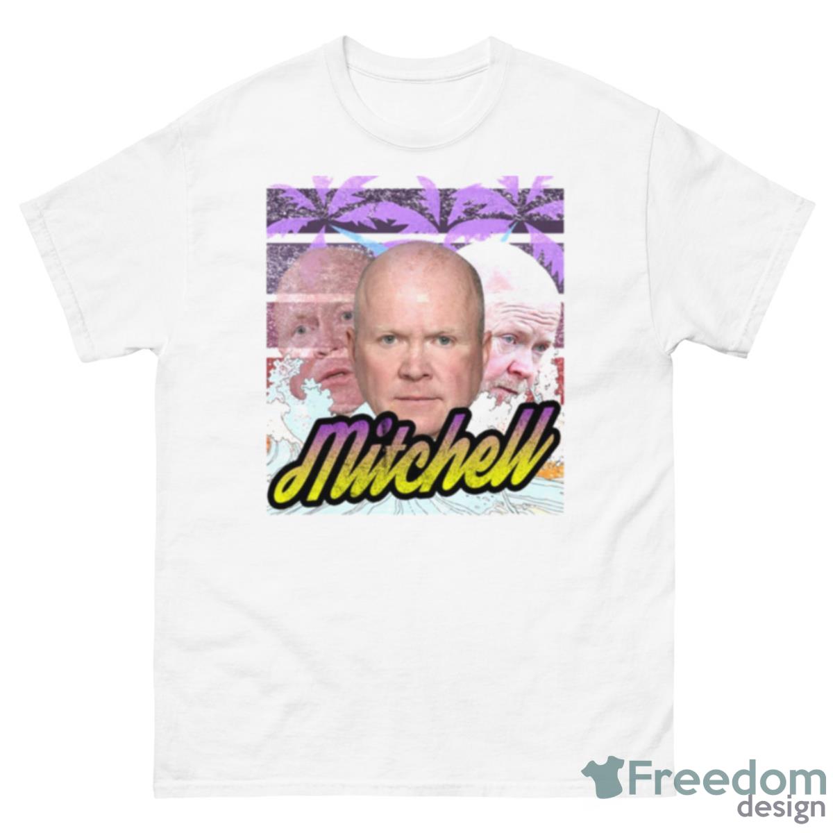 Phil Mitchell Eastenders Cold War Steve Mcfadden Vintage Sun Drenched Style Surf Palm Tree Shirt - 500 Men’s Classic Tee Gildan