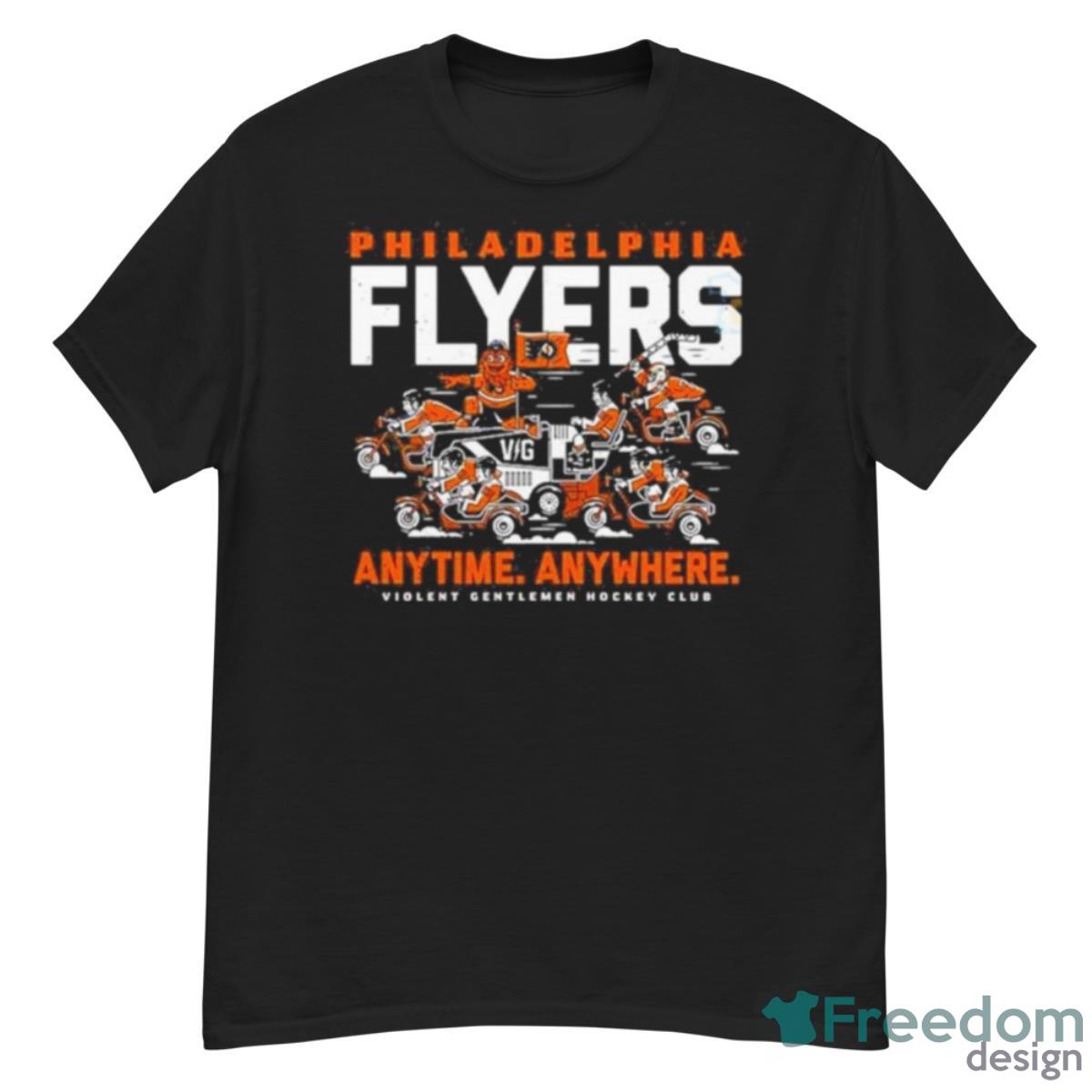 Philadelphia Flyer Anytime Anywhere Violent Gentlemen Hockey Merch Shirt - G500 Men’s Classic T-Shirt