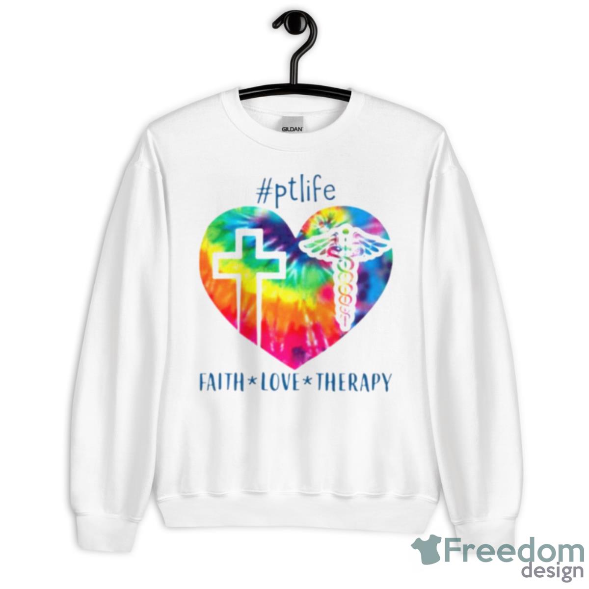 Physical Therapist Faith Love Therapy Shirt - Unisex Heavy Blend Crewneck Sweatshirt Physical Therapist Faith Love Therapy Shirt - Unisex Heavy Blend Crewneck Sweatshirt