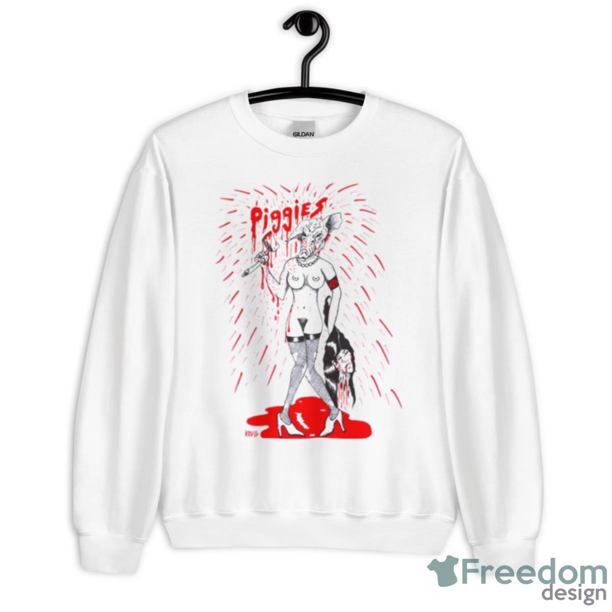 Piggies Art By Kev G Shirt - Unisex Heavy Blend Crewneck Sweatshirt