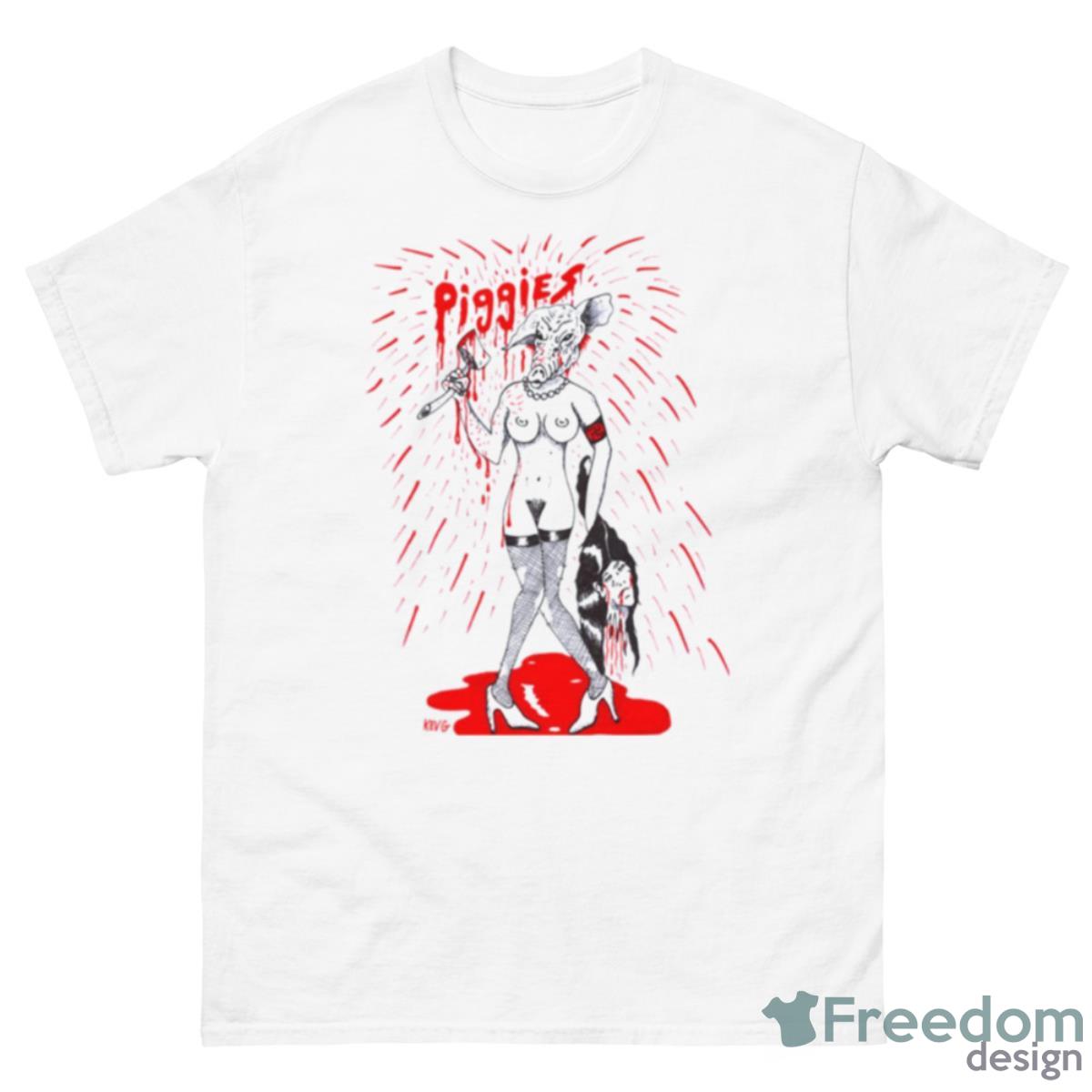 Piggies Art By Kev G Shirt - 500 Men’s Classic Tee Gildan