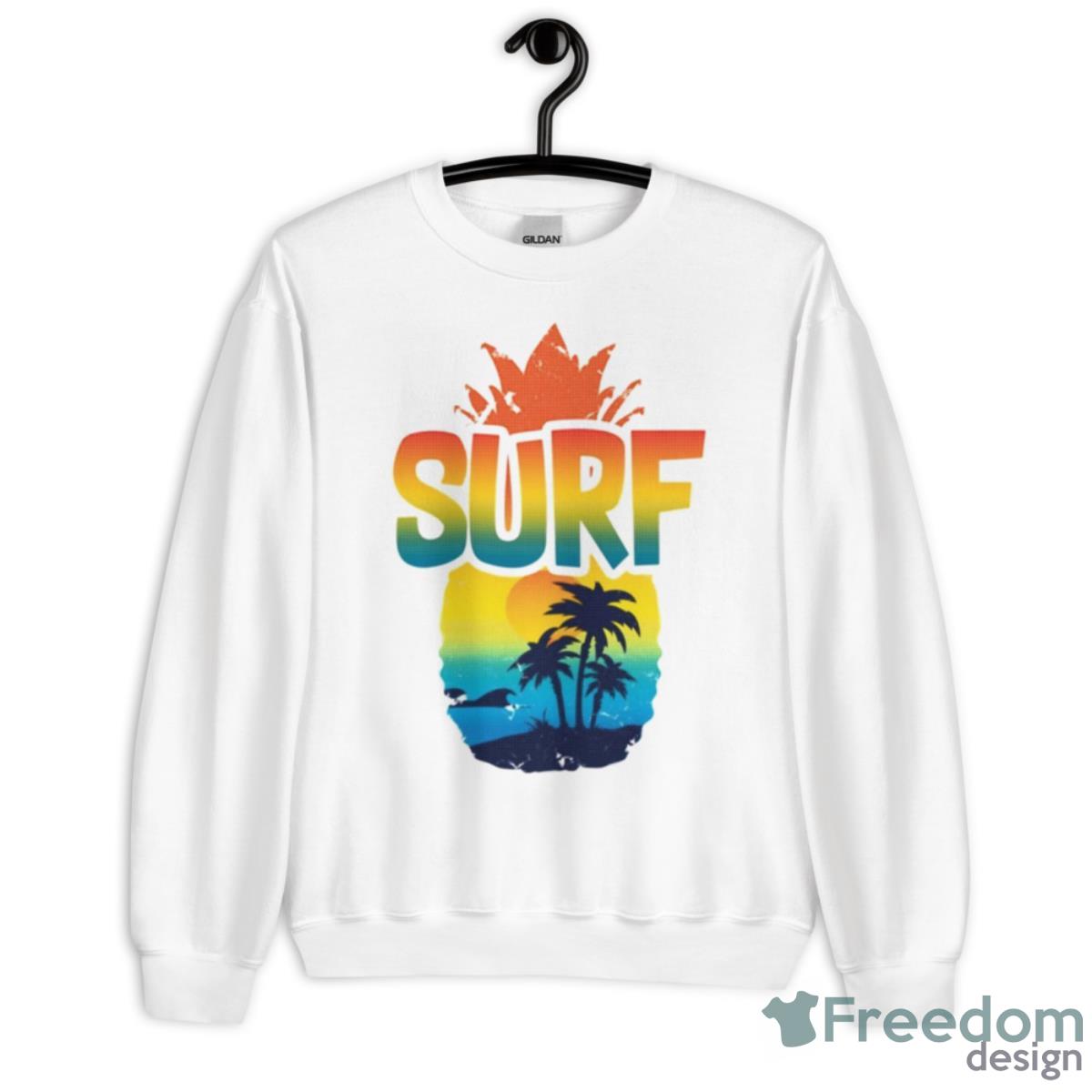 Pineapple Summer Surf Shirt - Unisex Heavy Blend Crewneck Sweatshirt