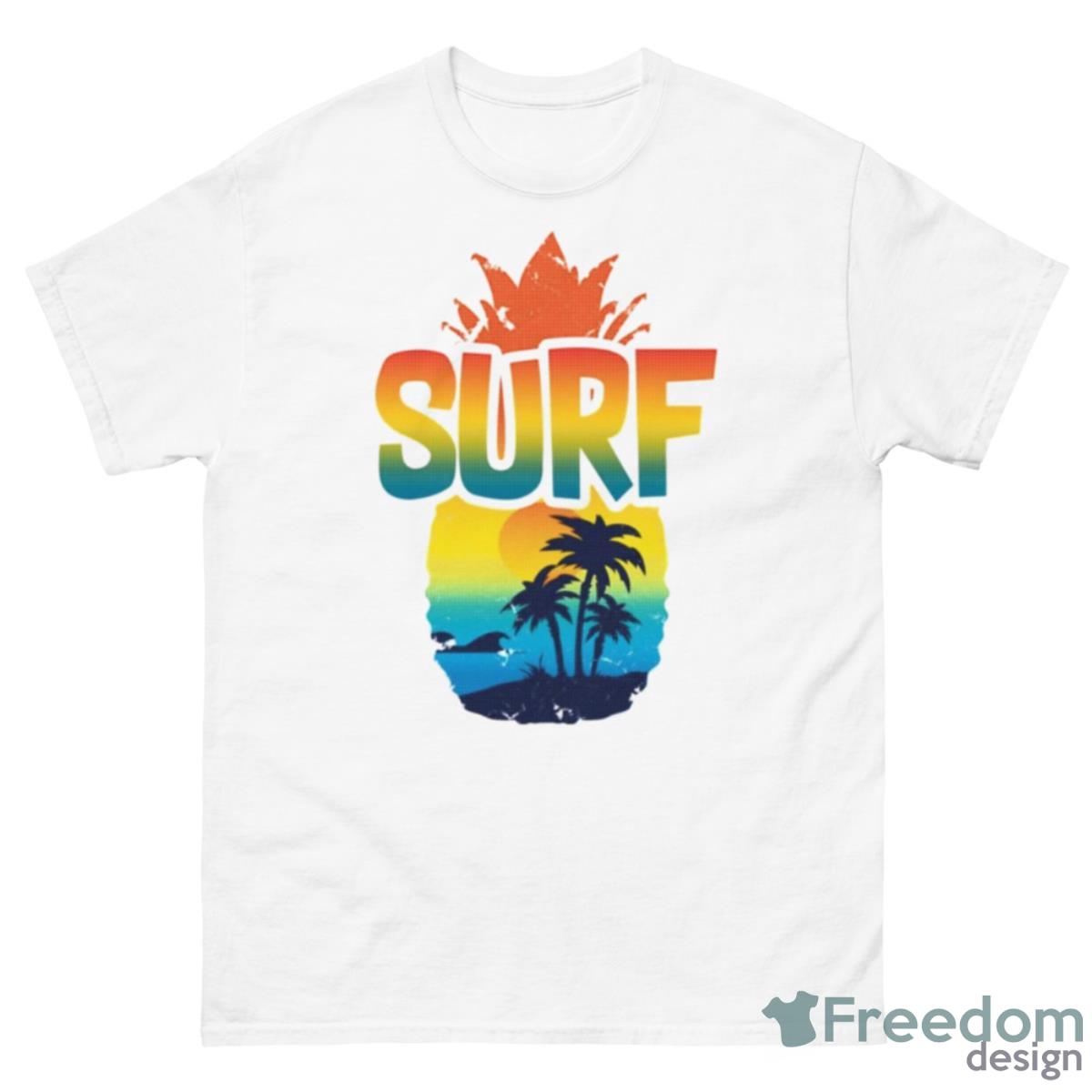 Pineapple Summer Surf Shirt - 500 Men’s Classic Tee Gildan