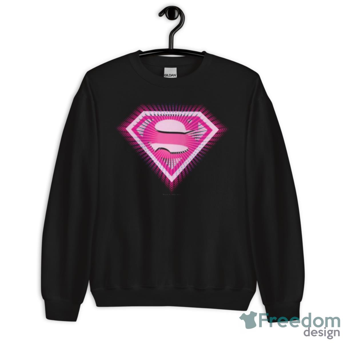 Pink Logo Supergirl Shirt - Unisex Crewneck Sweatshirt