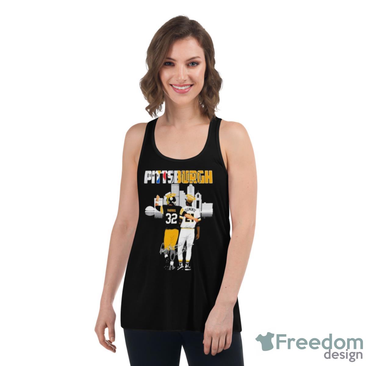 Pittsburgh Harris Clemente Signature Shirt - Womens Flowy Racerback Tank Pittsburgh Harris Clemente Signature Shirt - Womens Flowy Racerback Tank