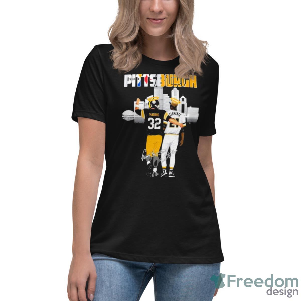 Pittsburgh Harris Clemente Signature Shirt - Womens Relaxed Short Sleeve Jersey Tee Pittsburgh Harris Clemente Signature Shirt - Womens Relaxed Short Sleeve Jersey Tee