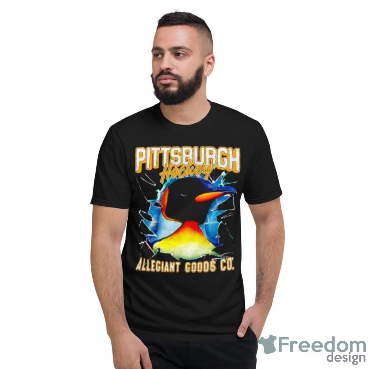 Pittsburgh Hockey Allegiant Goods Co Mascot Shirt - Short Sleeve T-Shirt