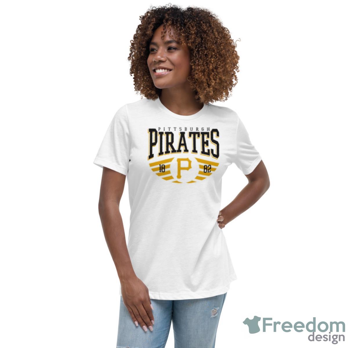 Pittsburgh Pirate Est 1882 Shirt - Womens Relaxed Short Sleeve Jersey Tee Pittsburgh Pirate Est 1882 Shirt - Womens Relaxed Short Sleeve Jersey Tee