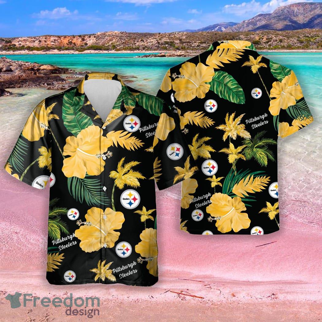 Kansas City Chiefs Hawaiian Shirt Yellow Hibiscus Flower Best Beach Gift