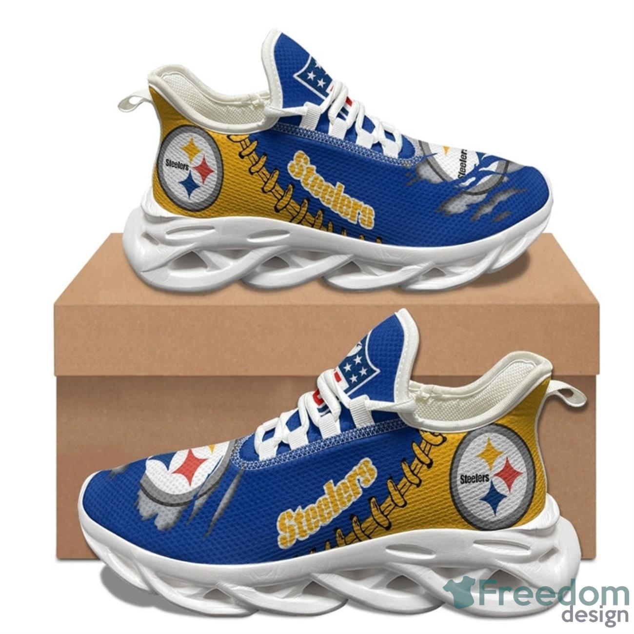 Pittsburgh Steelers NFL Max Soul Sneakers Running Shoes Product Photo 2