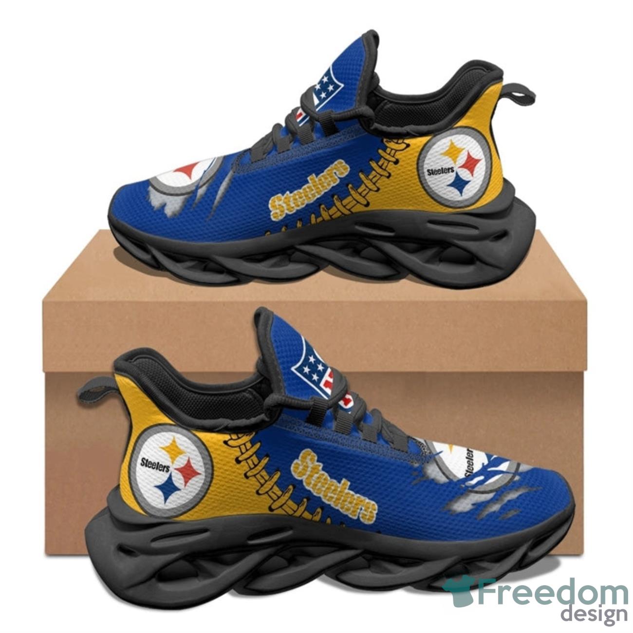 Pittsburgh Steelers NFL Max Soul Sneakers Running Shoes Product Photo 1