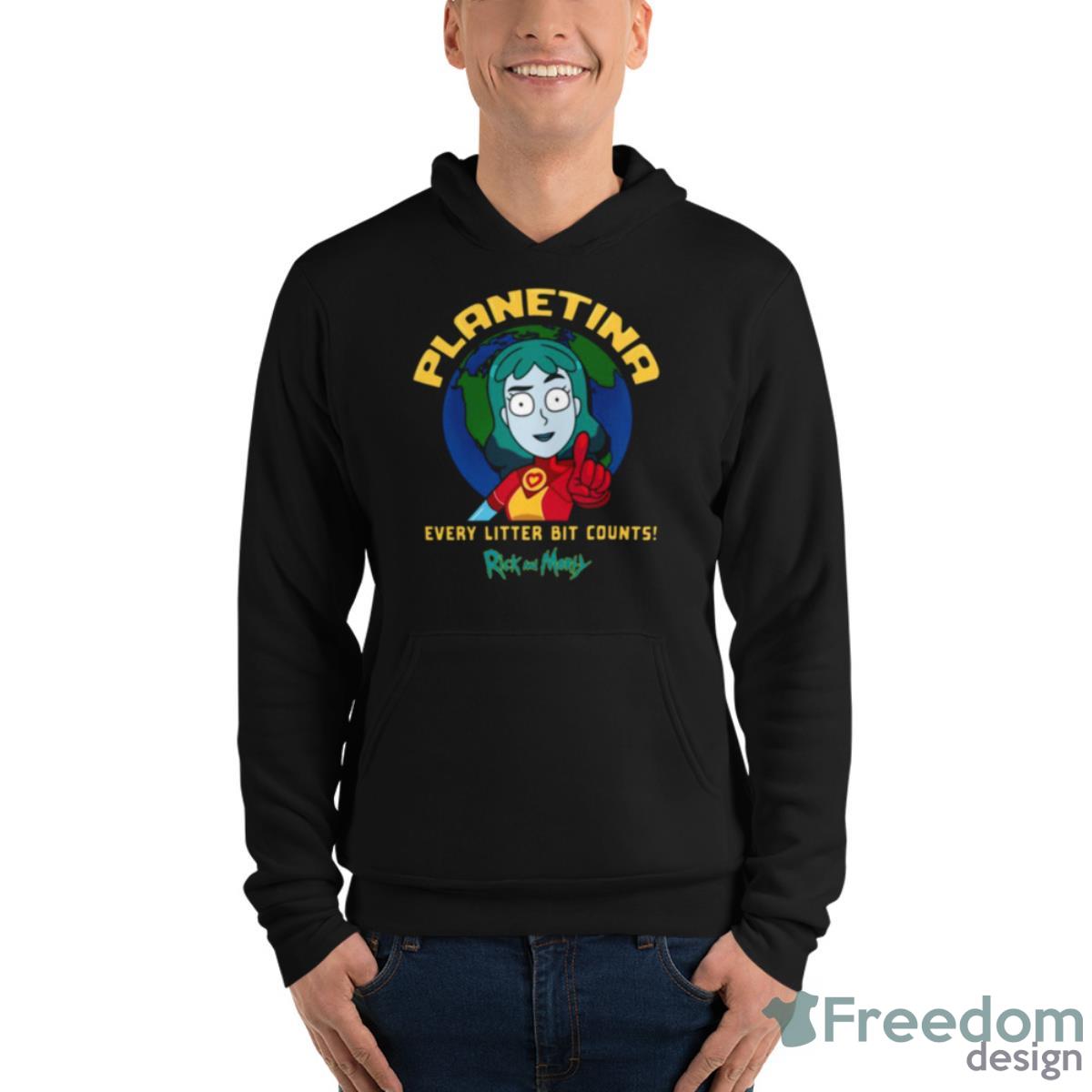 Planetina Every Litter Bit Counts Captain Planet Shirt - Unisex Fleece Pullover Hoodie Planetina Every Litter Bit Counts Captain Planet Shirt - Unisex Fleece Pullover Hoodie