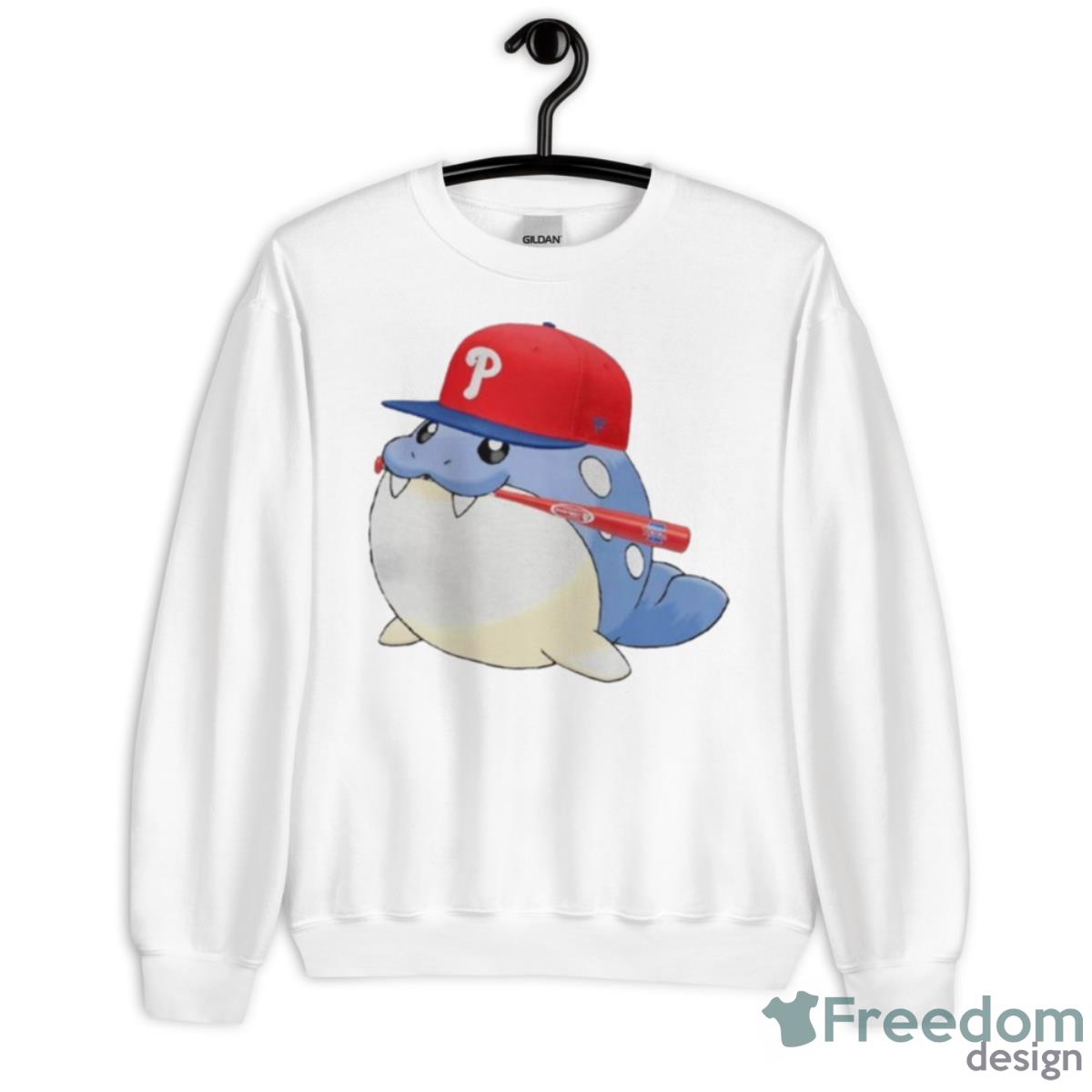 Pokemon Spheal Philadelphia Phillies Baseball Shirt - Unisex Heavy Blend Crewneck Sweatshirt