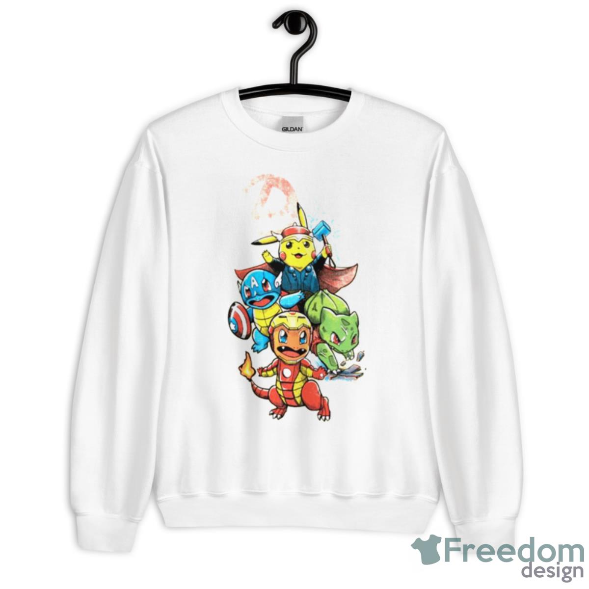 Pokengers Pokemon Avengers Shirt - Unisex Heavy Blend Crewneck Sweatshirt