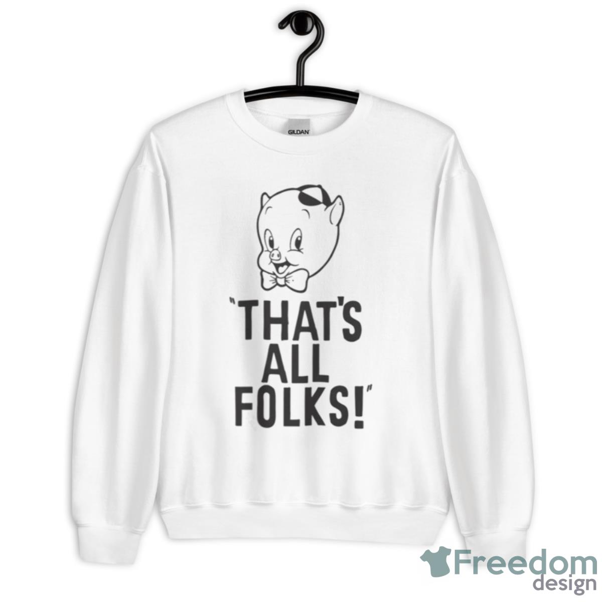 Porky Pig That’s All Folks Shirt - Unisex Heavy Blend Crewneck Sweatshirt