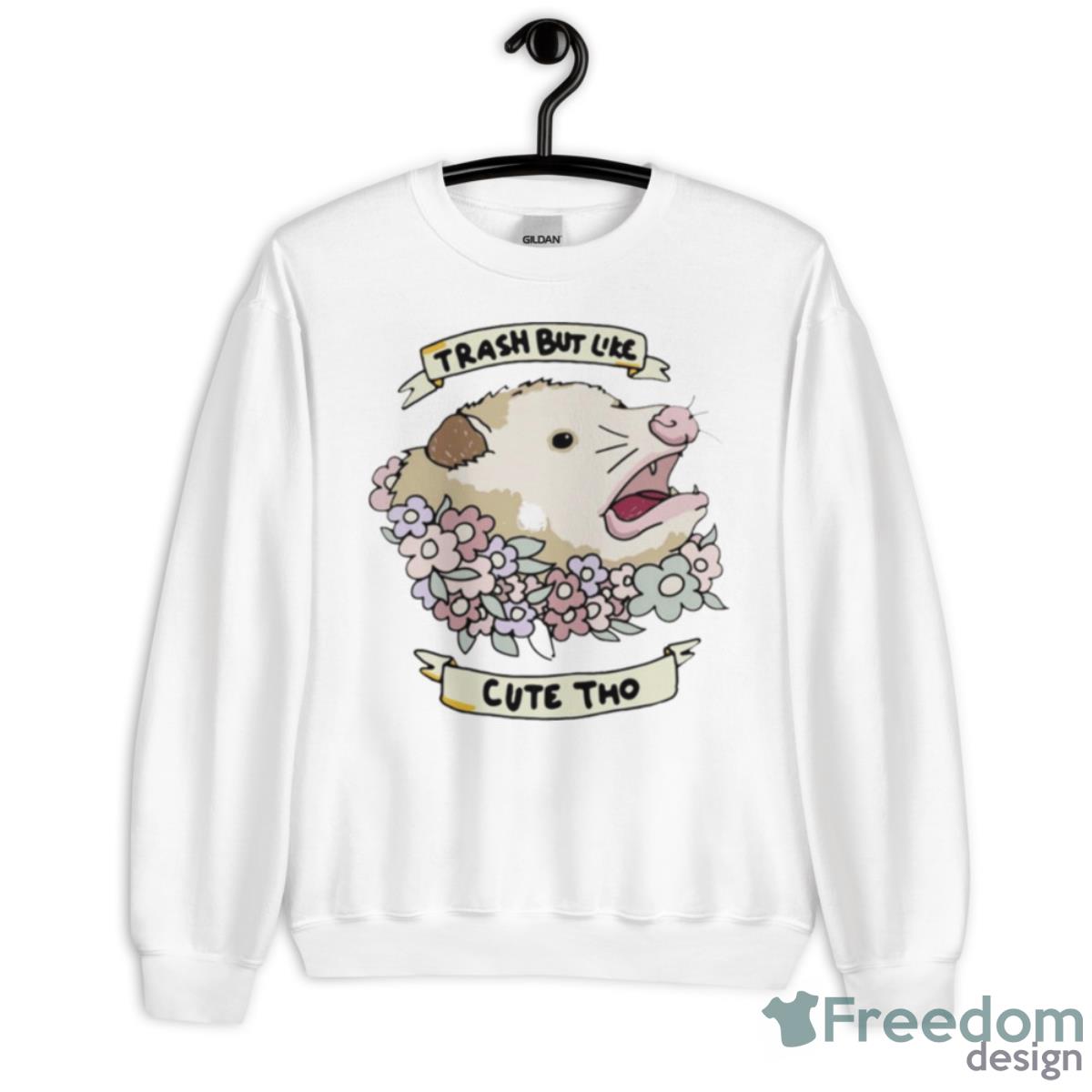 Possum Trash But Like Cute Tho Shirt - Unisex Heavy Blend Crewneck Sweatshirt