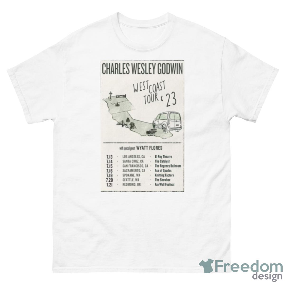 Poster Charles Wesley Godwin 2023 West Coast Tour Shirt - 500 Men’s Classic Tee Gildan