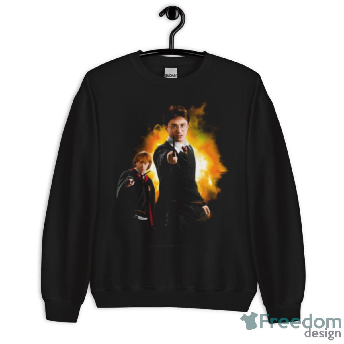 Potter And Ron Weasely Spell Harry Potter Shirt - Unisex Crewneck Sweatshirt