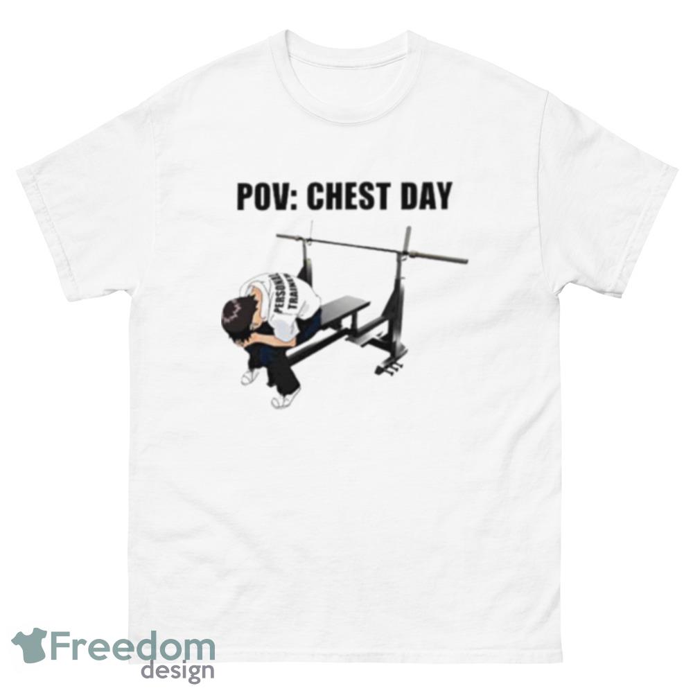 Pov chest day shirt - Men’s Classic Tee Gildan 5000 Pov chest day shirt - Men’s Classic Tee Gildan 5000