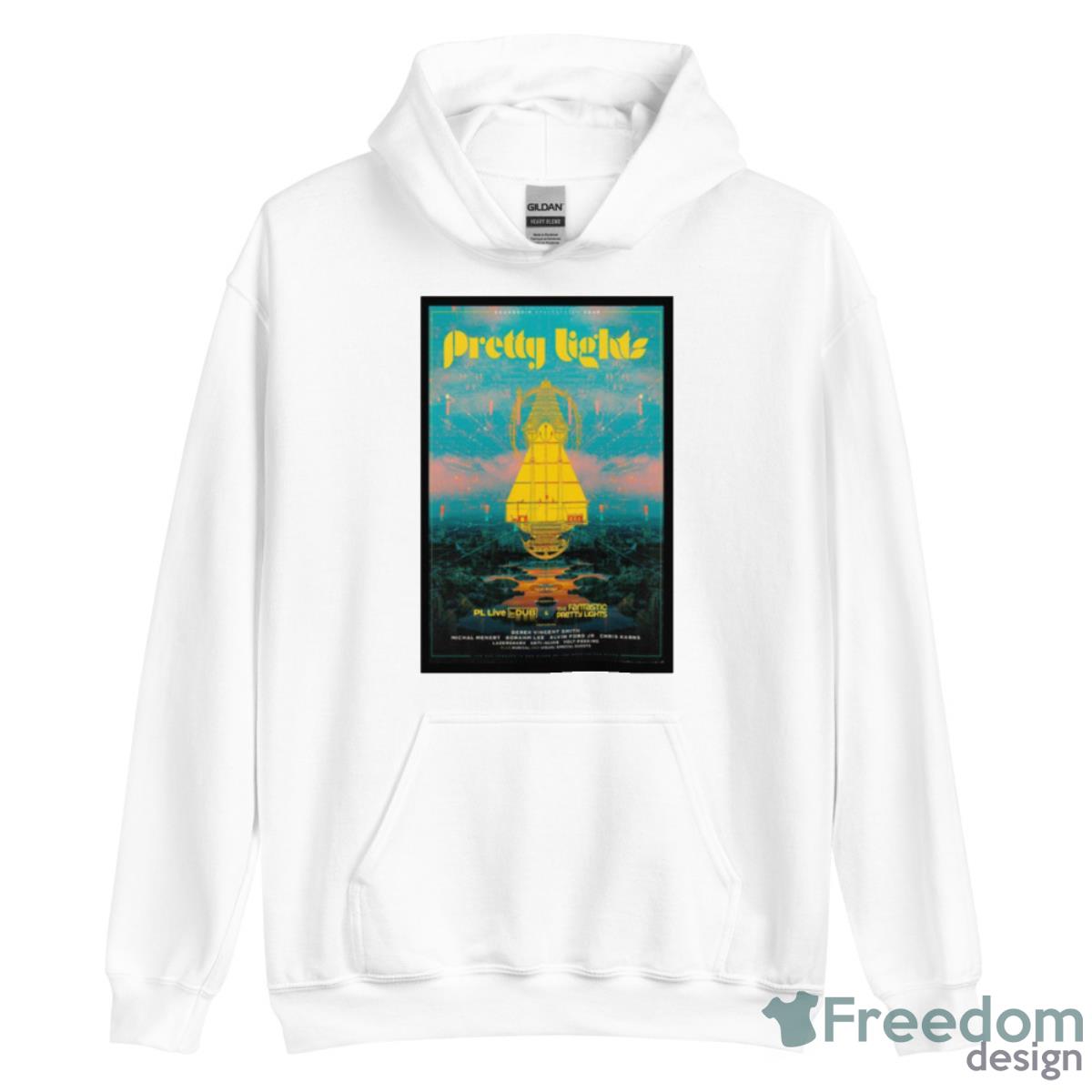 Pretty Lights 2023 Soundship Spacsystem Tour Poster Shirt - Unisex Heavy Blend Hooded Sweatshirt