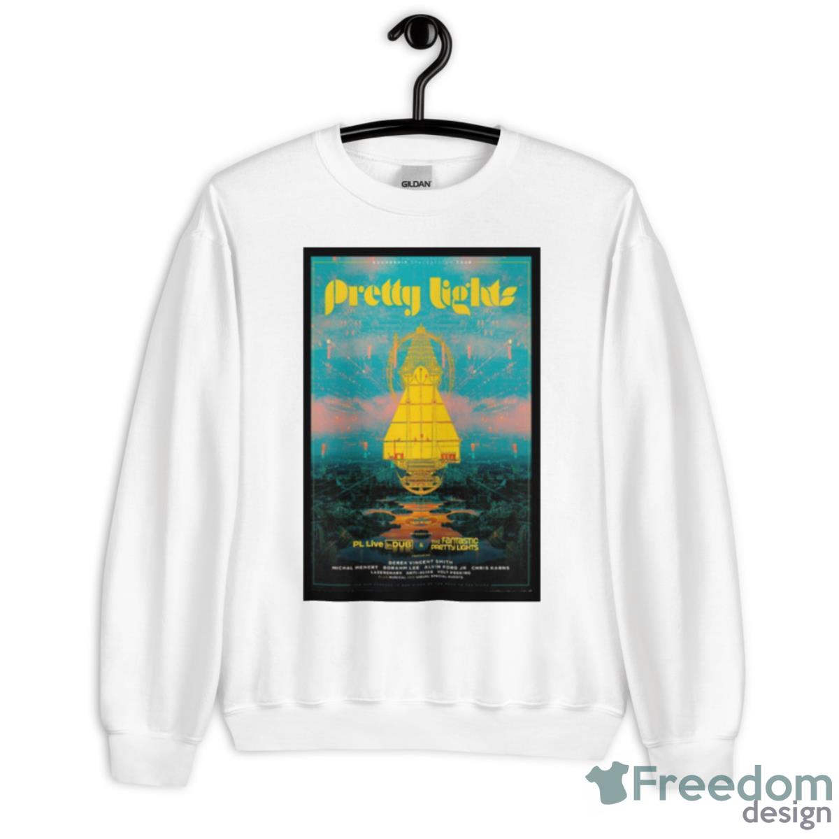 Pretty Lights 2023 Soundship Spacsystem Tour Poster Shirt - Unisex Heavy Blend Crewneck Sweatshirt