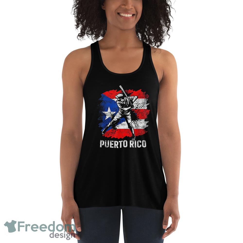 Puerto Rican Baseball Player Puerto Rico Flag Baseball Fans Shirt