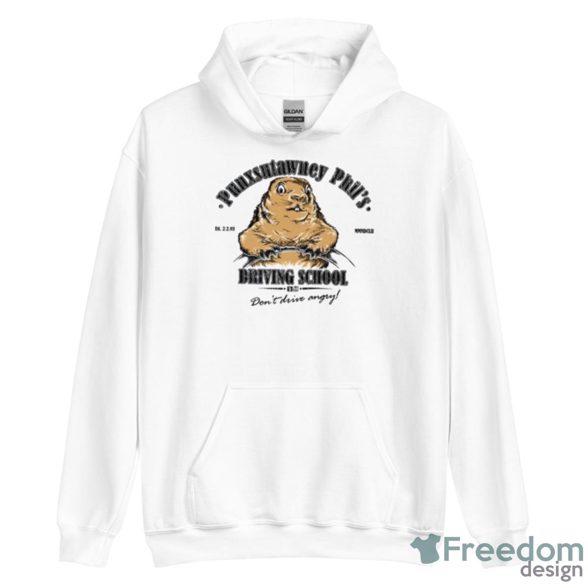 Punxsutawney Phil’s Driving School Bill Murray Shirt - Unisex Heavy Blend Hooded Sweatshirt