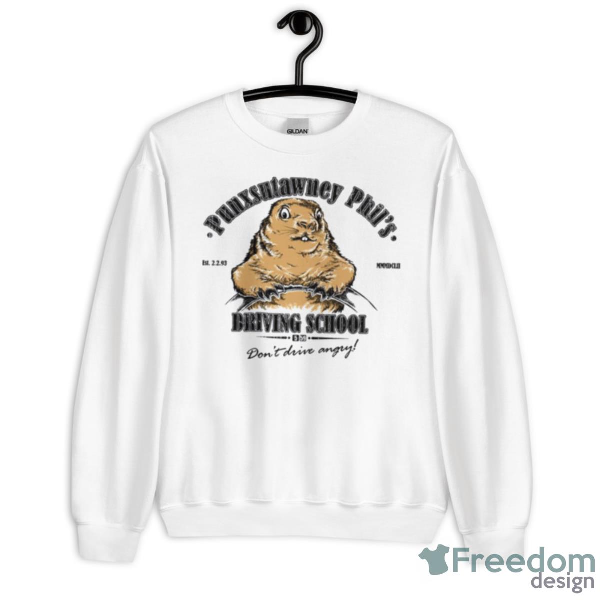 Punxsutawney Phil’s Driving School Bill Murray Shirt - Unisex Heavy Blend Crewneck Sweatshirt