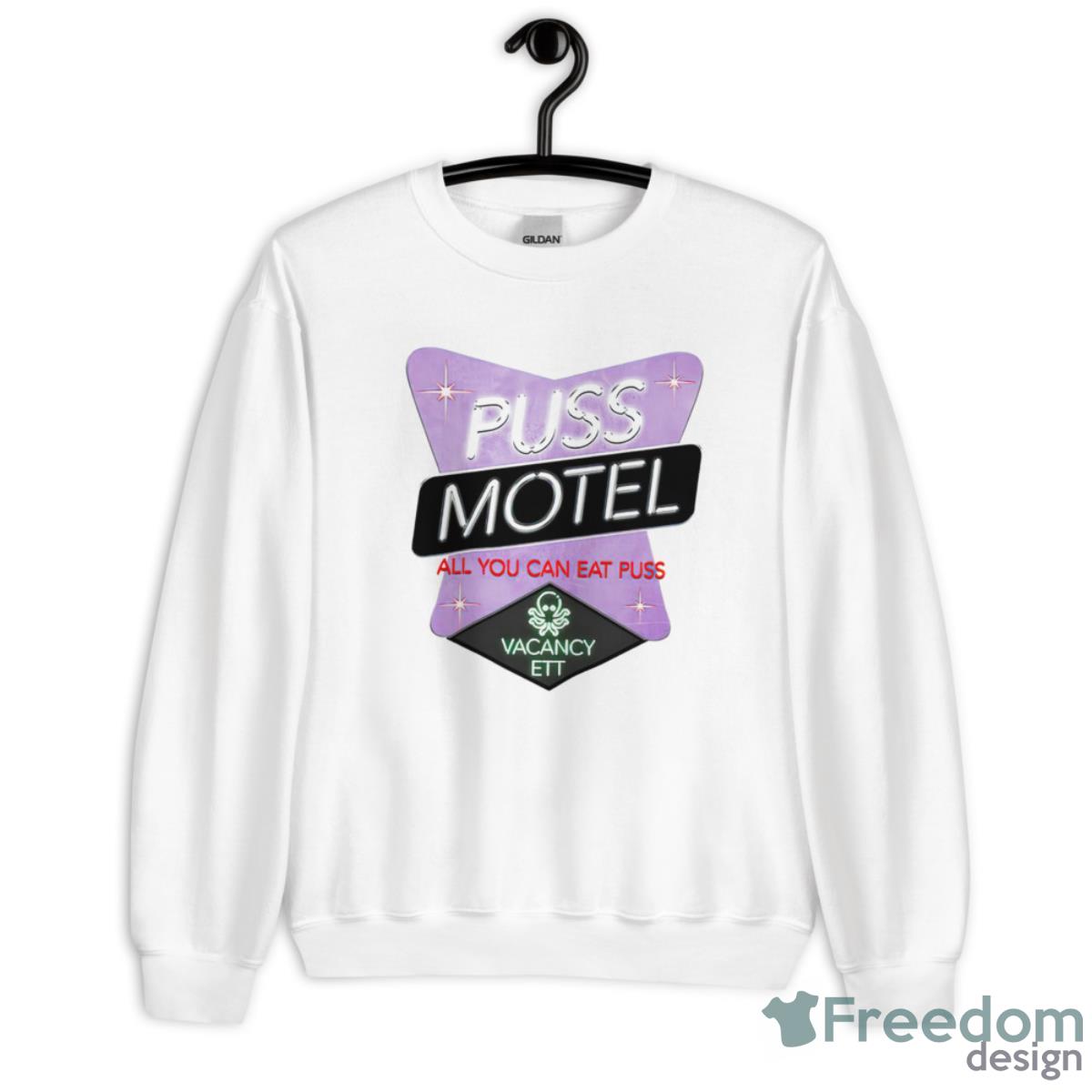 Puss Motel Shirt - Unisex Heavy Blend Crewneck Sweatshirt