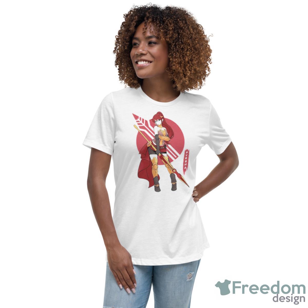 Pyrrha Nikos Anime Girl Pretty Rwby Shirt - Womens Relaxed Short Sleeve Jersey Tee Pyrrha Nikos Anime Girl Pretty Rwby Shirt - Womens Relaxed Short Sleeve Jersey Tee