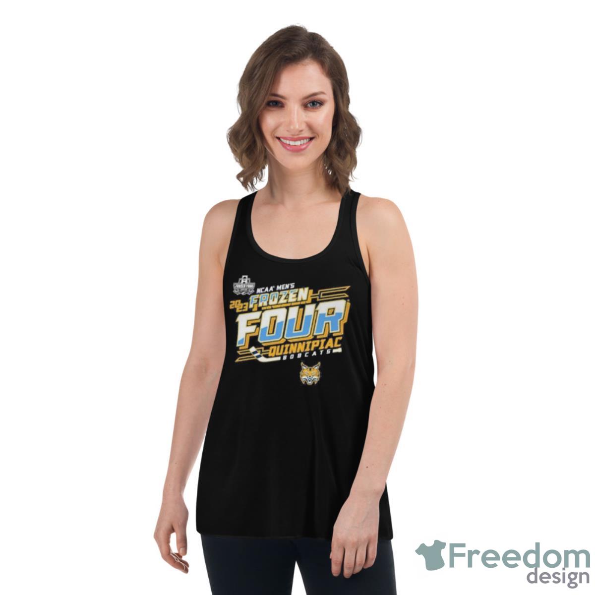 Quinnipiac Bobcats 2023 Frozen Four Shirt - Womens Flowy Racerback Tank Quinnipiac Bobcats 2023 Frozen Four Shirt - Womens Flowy Racerback Tank
