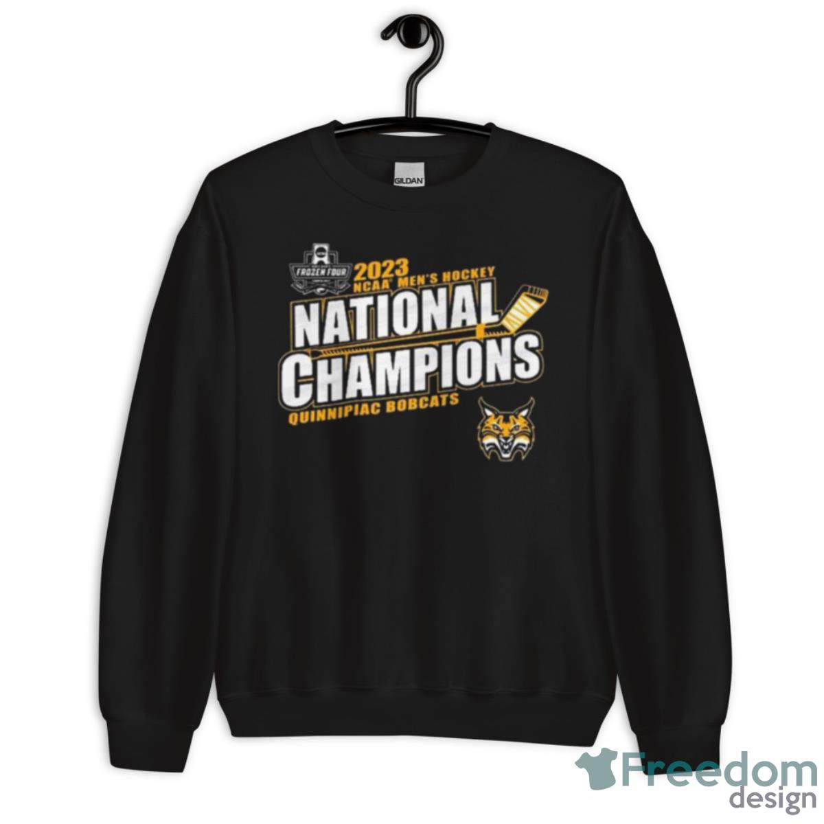 Quinnipiac Bobcats 2023 NCAA Men’s Hockey National Champions Shirt - Unisex Crewneck Sweatshirt Quinnipiac Bobcats 2023 NCAA Men’s Hockey National Champions Shirt - Unisex Crewneck Sweatshirt