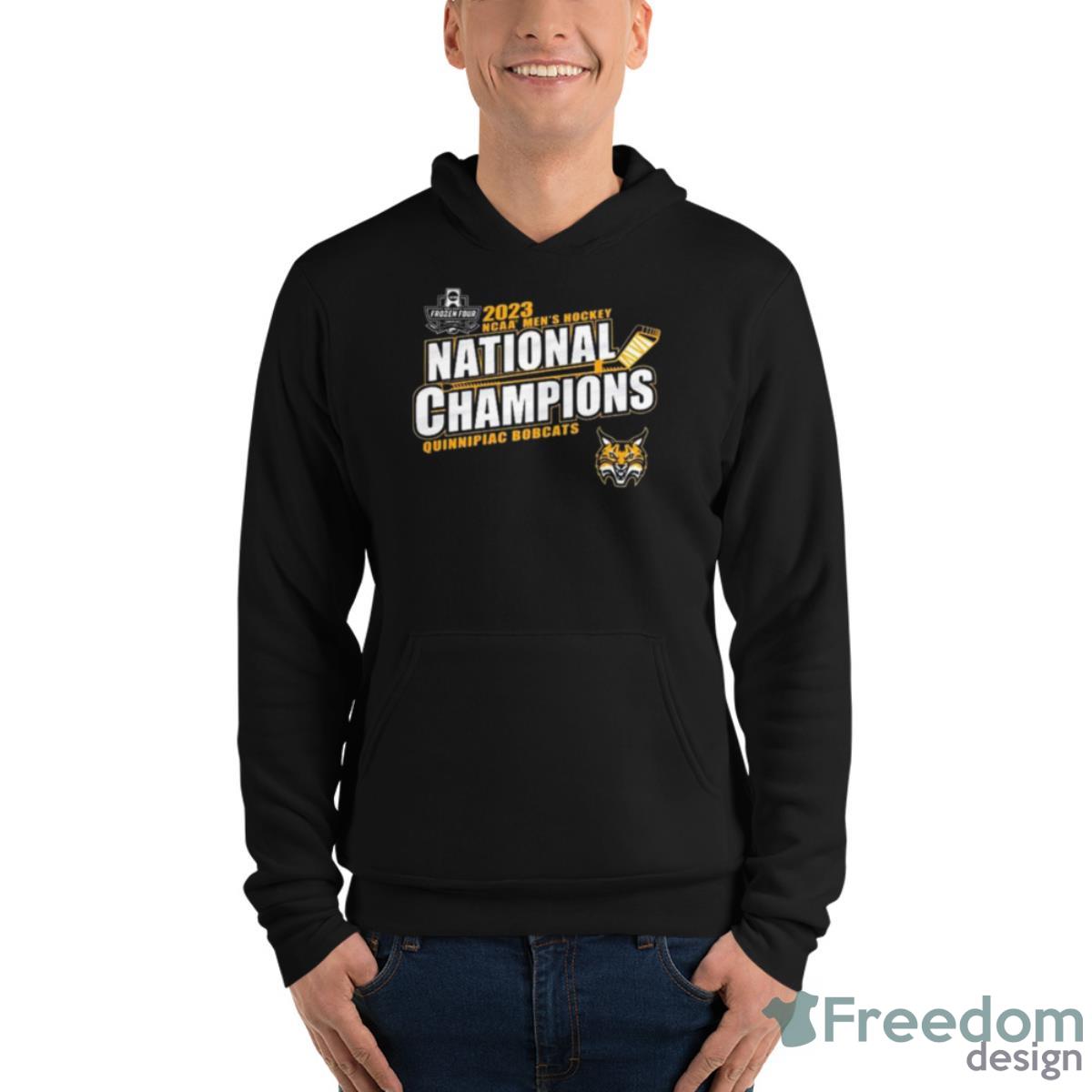 Quinnipiac Bobcats 2023 NCAA Men’s Hockey National Champions Shirt - Unisex Fleece Pullover Hoodie Quinnipiac Bobcats 2023 NCAA Men’s Hockey National Champions Shirt - Unisex Fleece Pullover Hoodie