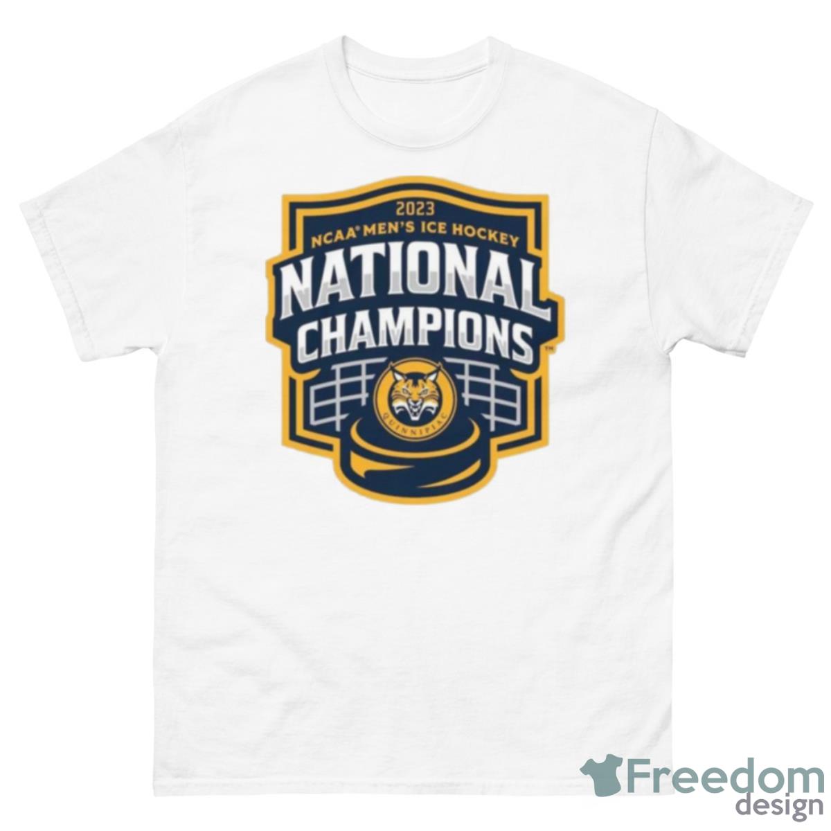 Quinnipiac Bobcats 2023 NCAA Men’s Ice Hockey National Champions Perfect Shirt - 500 Men’s Classic Tee Gildan