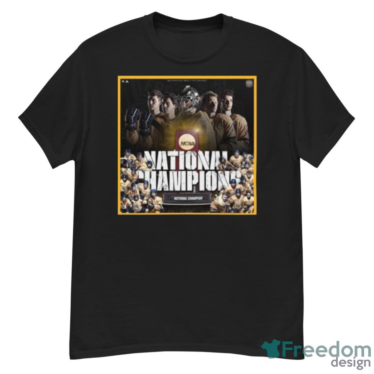 Quinnipiac Bobcats Men’s Ice Hockey NCAA National Champions 2023 Shirt - G500 Men’s Classic T-Shirt