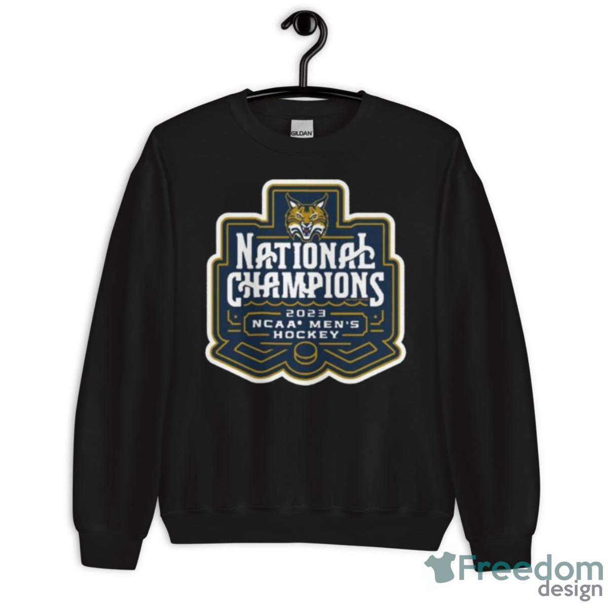 Quinnipiac Bobcats National Champions 2023 NCAA Men’s Hockey Shirt - Unisex Crewneck Sweatshirt Quinnipiac Bobcats National Champions 2023 NCAA Men’s Hockey Shirt - Unisex Crewneck Sweatshirt