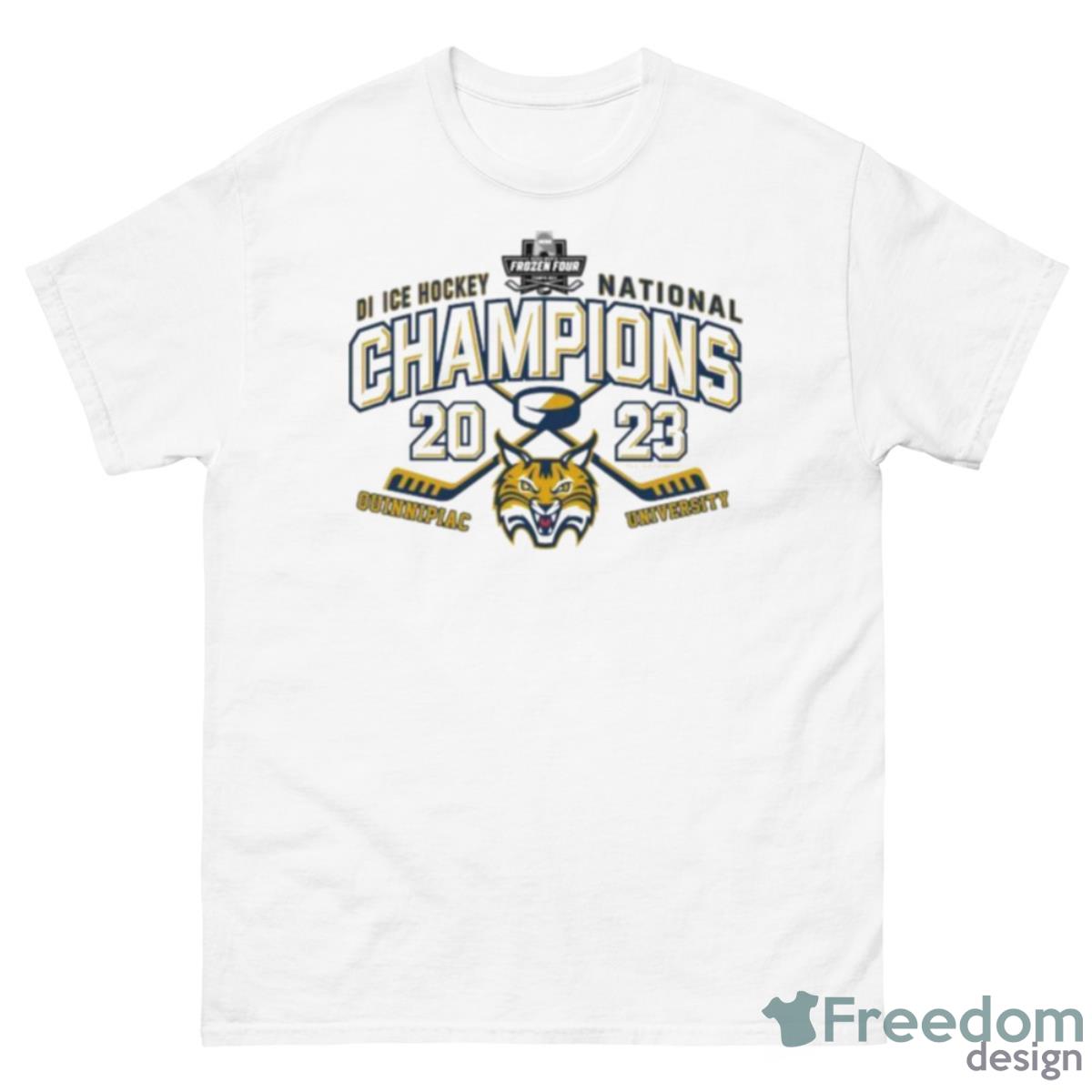 Quinnipiac University 2023 DI Men’s Ice Hockey National Champions Shirt - 500 Men’s Classic Tee Gildan