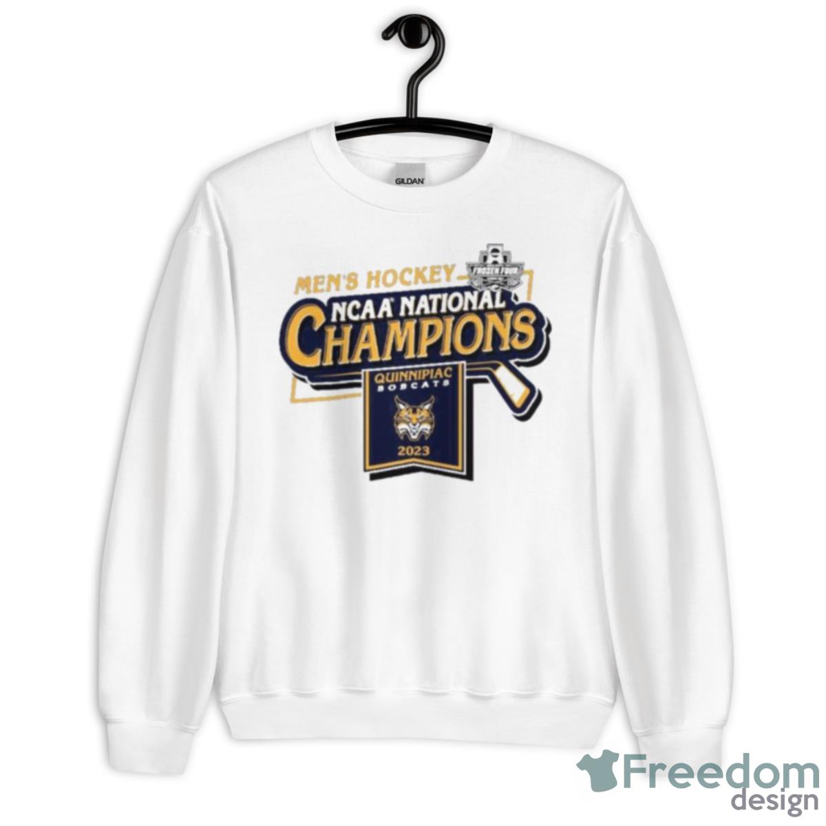 Quinnipiac University Men’s Hockey 2023 National Champions Shirt - Unisex Heavy Blend Crewneck Sweatshirt